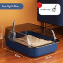 Premium High-Side Cat Litter Box – Thick & Splashproof