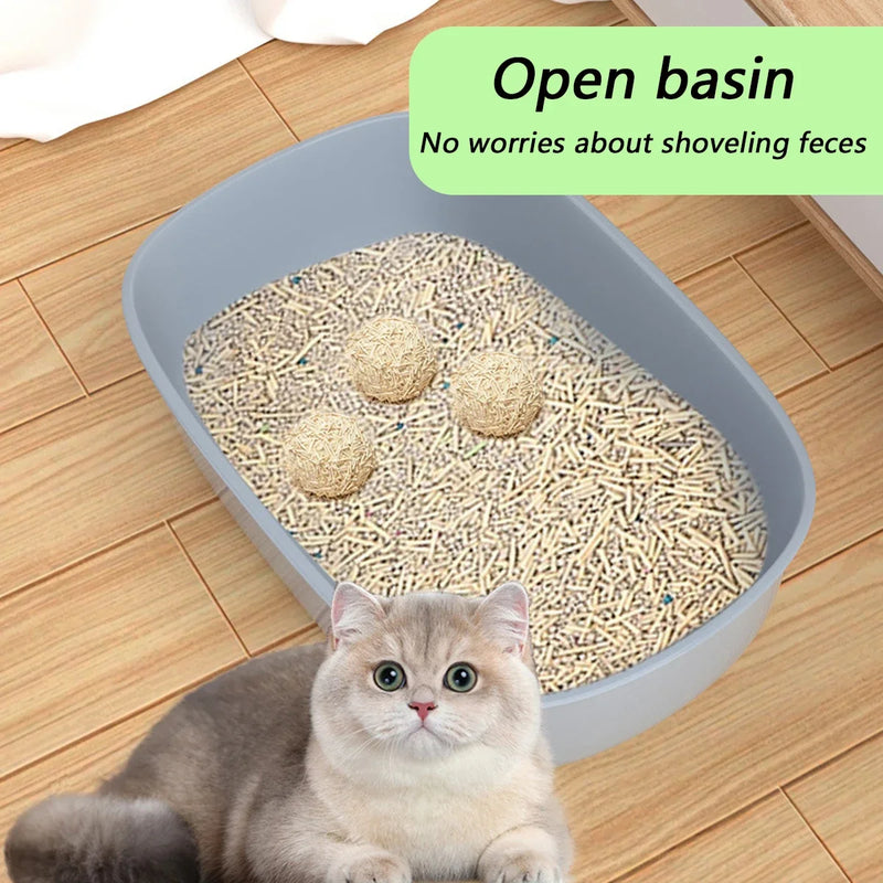 Premium High-Side Cat Litter Box – Thick & Splashproof