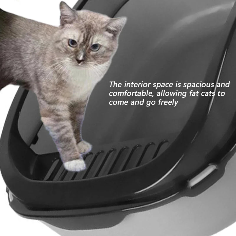 Premium High-Side Cat Litter Box – Thick & Splashproof